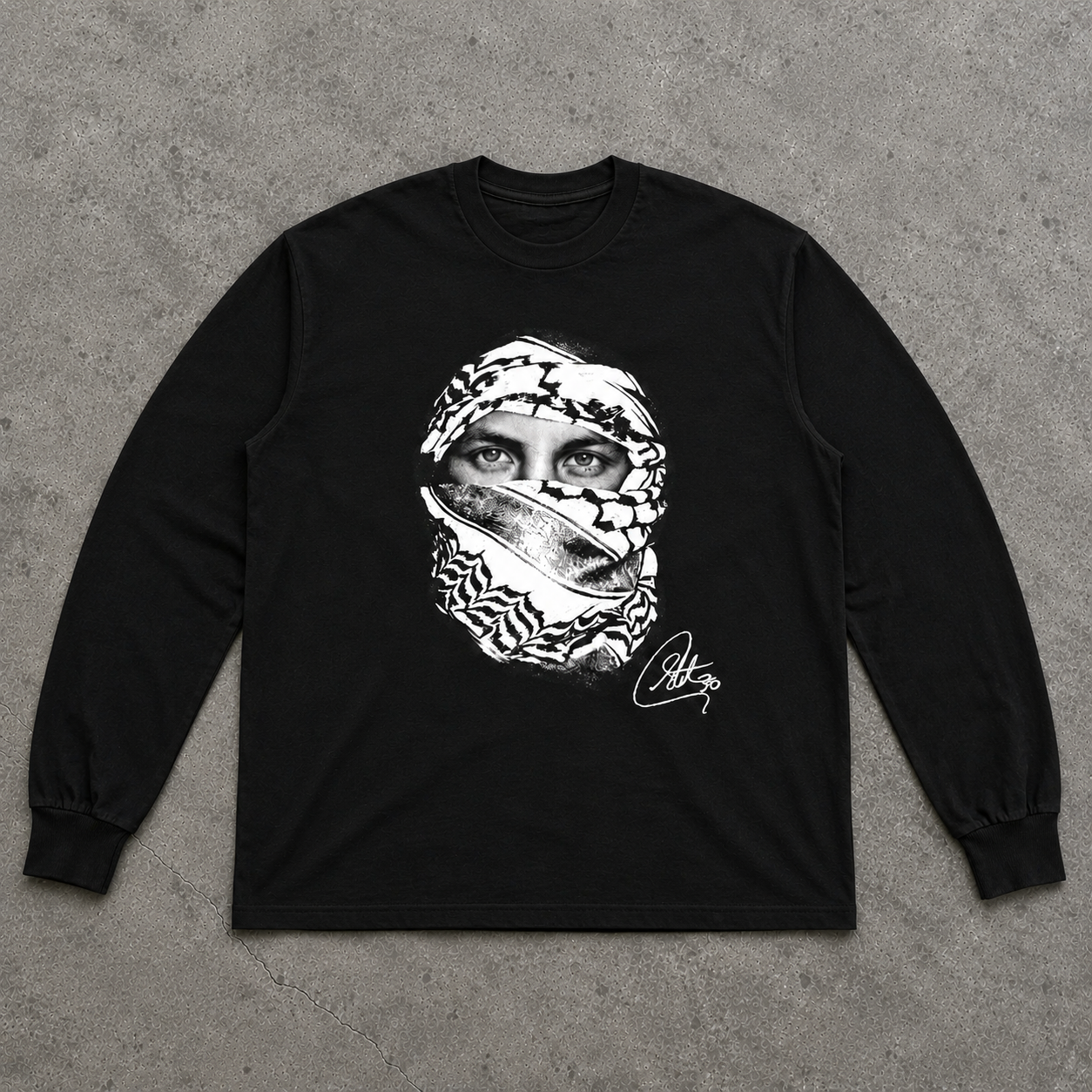 Long Sleeve Tee Masked Stephen Curry
